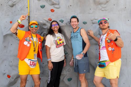 Camp 80s Cruise Rock Climbing Competition