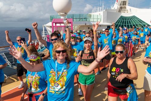 The 80s Cruise Charity Tropical Trot 5k hosted by Brad Williams supporting the Bret Michaels Life Rocks Foundation